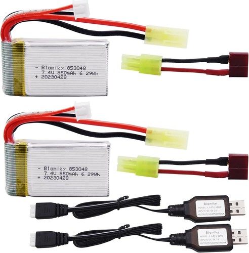 2pcs 850mah batteria - 2pcs,