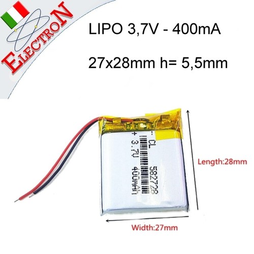Batteria 7v 400mah x - li-po,