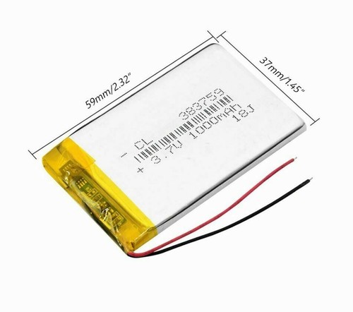 Batteria 383759 850mah - batteria,