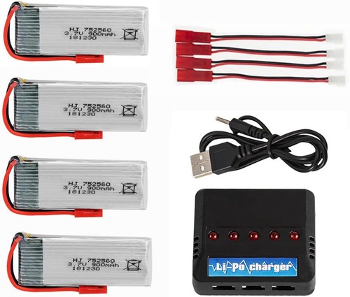 4pcs 900mah batteria - 4pcs,