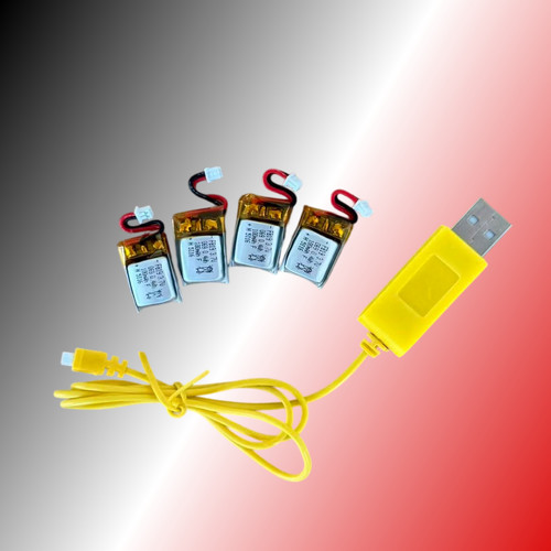 Batteria 3 7v 100mah - 4x, 3.7v