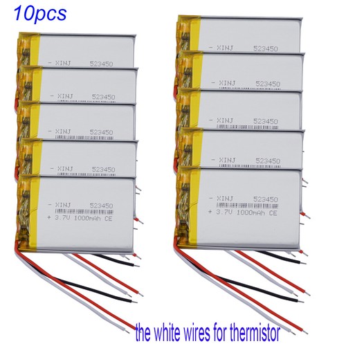 10pcs 1000mah 3 7wh - 1000mah, 3.7wh